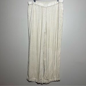 J. Jill Women Corduroy Pants Large Pull On Soft‎ Wide Leg Lagenlook Artsy Lounge